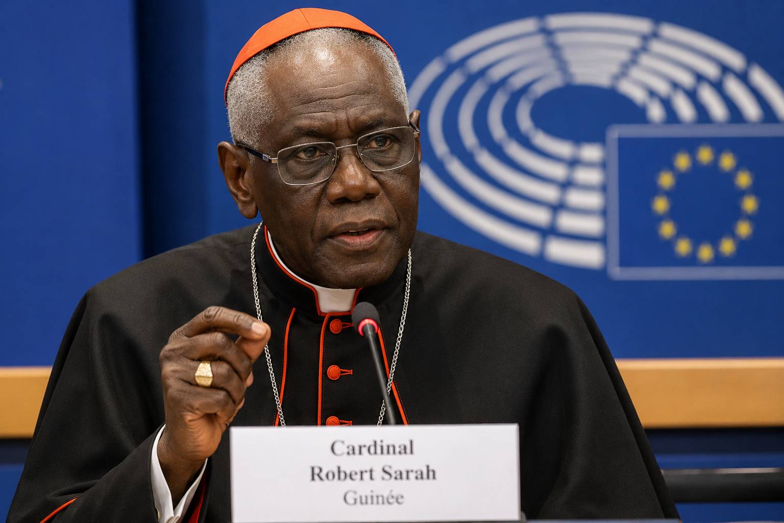 Au Parlement européen, le cardinal Sarah dénonce une « colonisation idéologique » visant l’Afrique